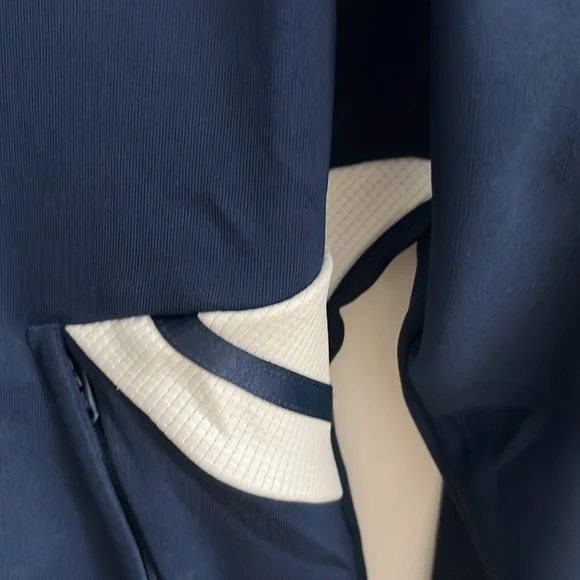 NEW! ADIDAS track jacket blue white S - Picture 7 of 11